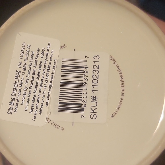 2012/2009 Starbucks India Collector Series Mug 16 oz - Picture 3 of 3